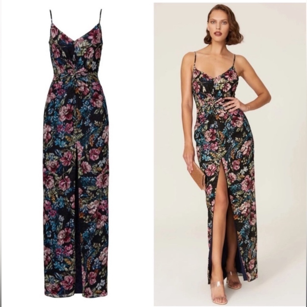 Amanda Uprichard Ellie Floral Lace Maxi Dress 🌸 XS